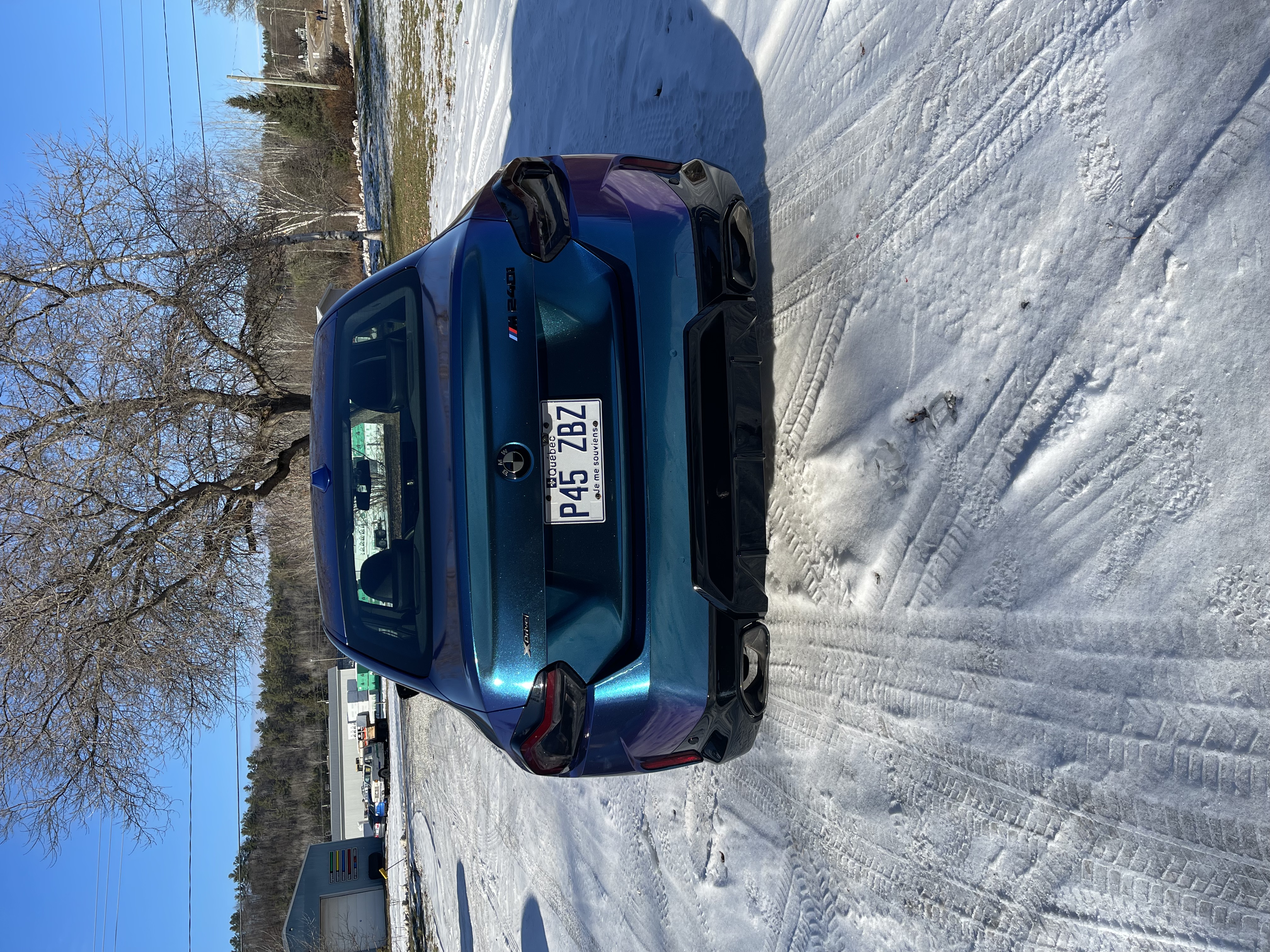 Gloss Diamond Purple Blue Car Vinyl Wrap review 4