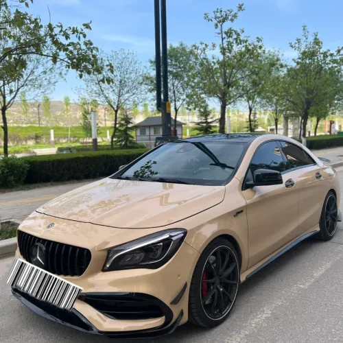  Super Gloss Sandstorm Yellow Desert Yellow Car Vinyl Wrap review 