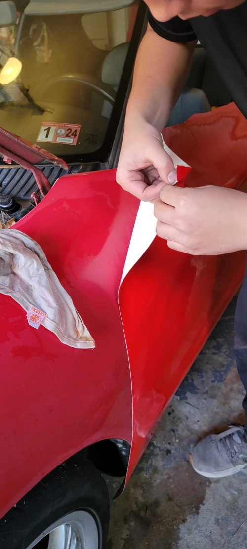 Super Gloss Rouge Red Car Vinyl Wrap review 