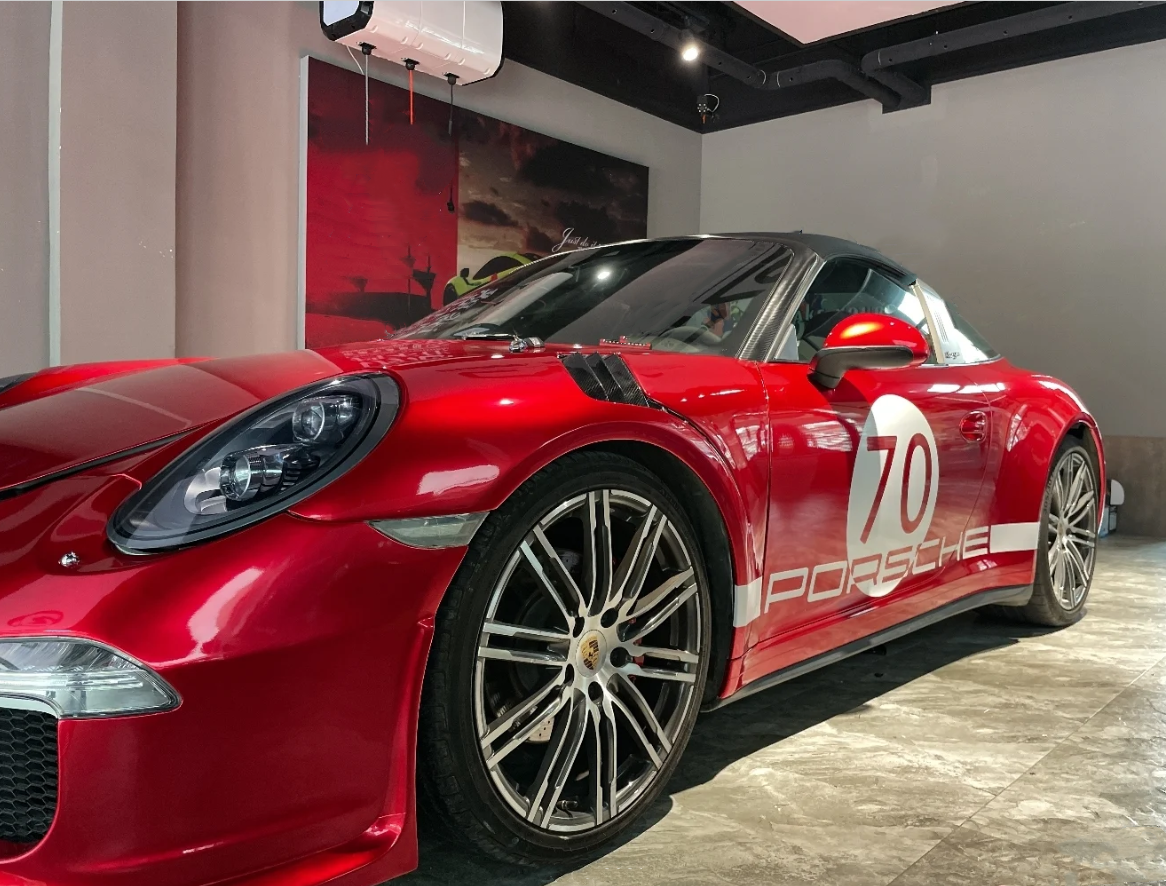 Gloss Metallic Vampire Red Car Vinyl Wrap review 1