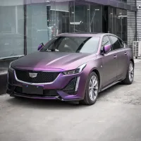 Matte Metallic Purple Car Vinyl Wrap review 0