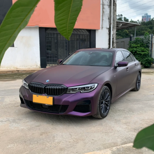 Matte Metallic Purple Car Vinyl Wrap review 