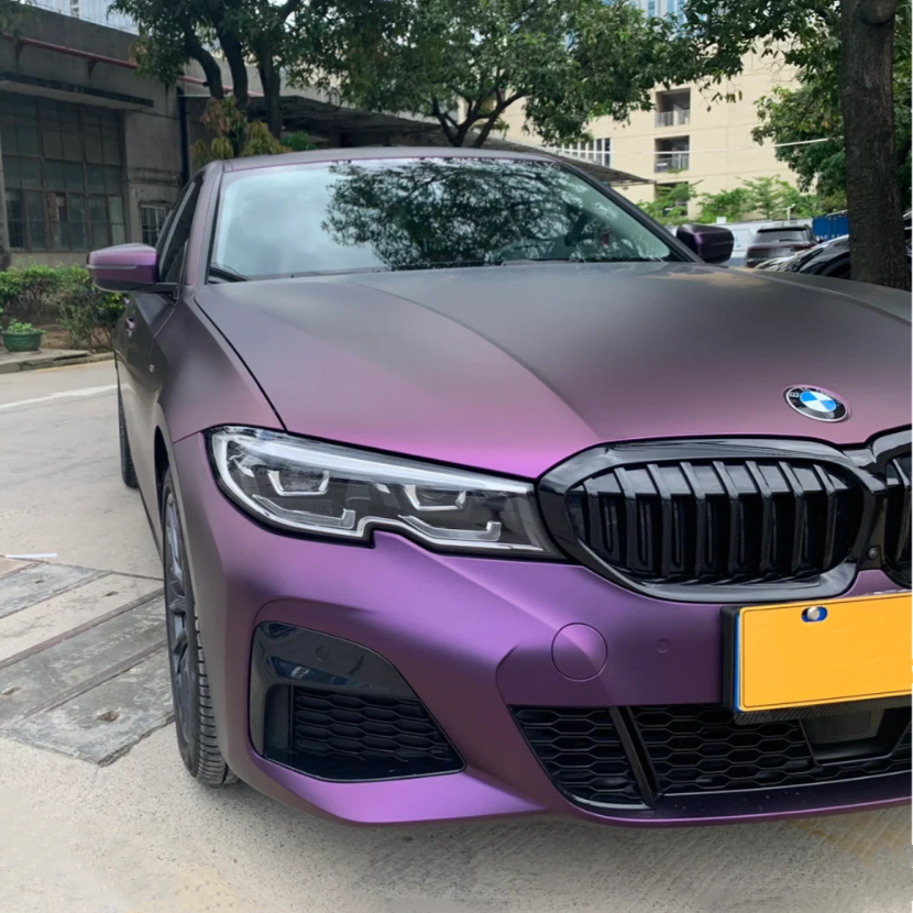 Matte Metallic Purple Car Vinyl Wrap review 1