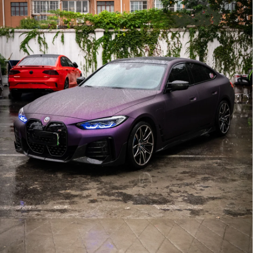 Matte Metallic Purple Car Vinyl Wrap review 0