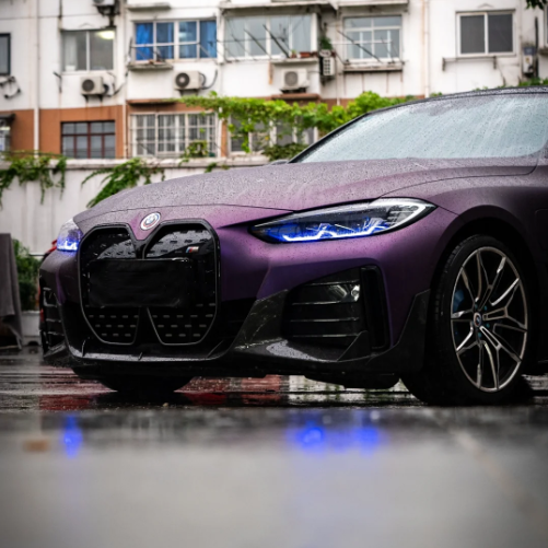 Matte Metallic Purple Car Vinyl Wrap review 1