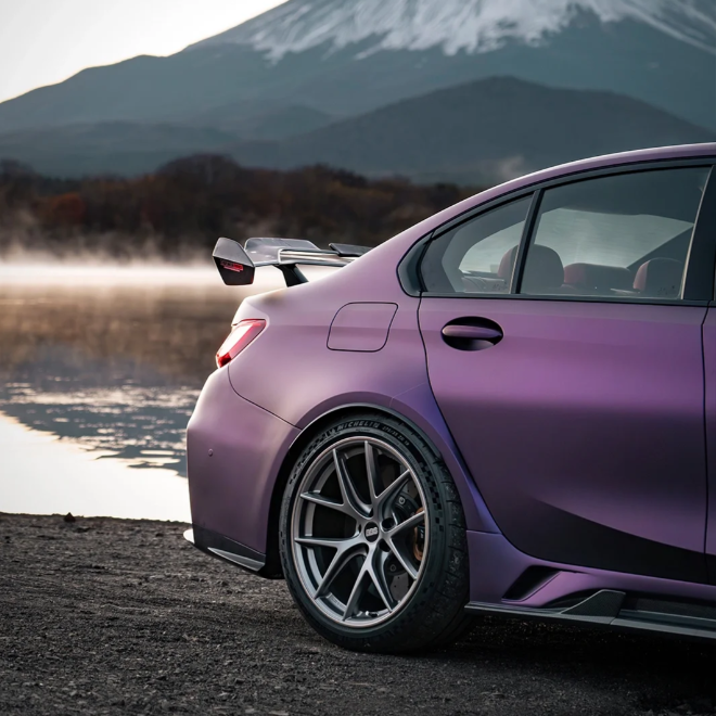 Matte Metallic Purple Car Vinyl Wrap review 3