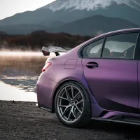 Matte Metallic Purple Car Vinyl Wrap review 3