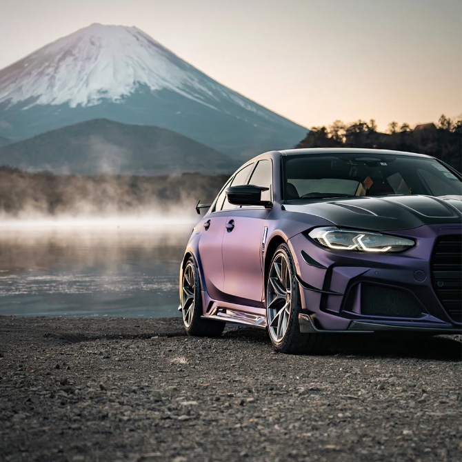 Matte Metallic Purple Car Vinyl Wrap review 1