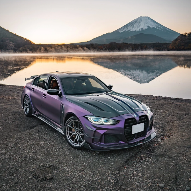 Matte Metallic Purple Car Vinyl Wrap review 0