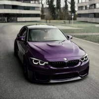 PET Gloss Metallic Midnight Purple Car Vinyl Wrap review 3