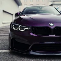 PET Gloss Metallic Midnight Purple Car Vinyl Wrap review 4