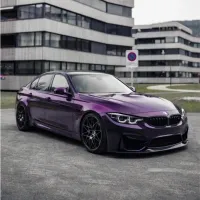 PET Gloss Metallic Midnight Purple Car Vinyl Wrap review 0