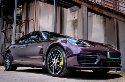 PET Gloss Metallic Midnight Purple Car Vinyl Wrap review 