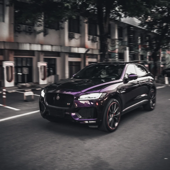 PET Gloss Metallic Midnight Purple Car Vinyl Wrap review 2