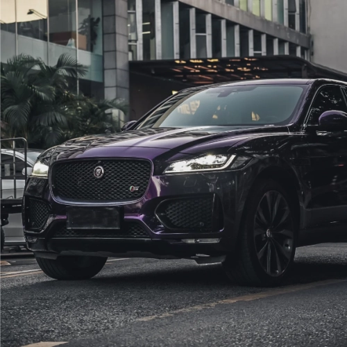 PET Gloss Metallic Midnight Purple Car Vinyl Wrap review 