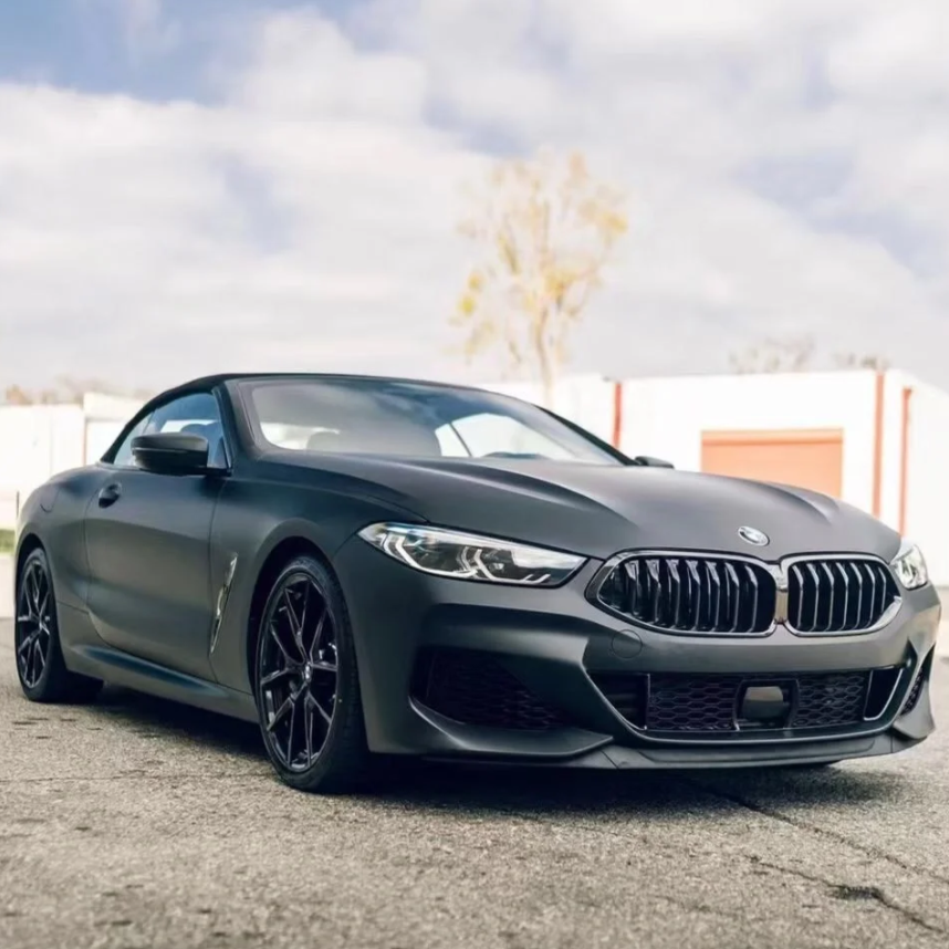 Super Matte Deep Black Car Vinyl Wrap review Christian Valentino 02