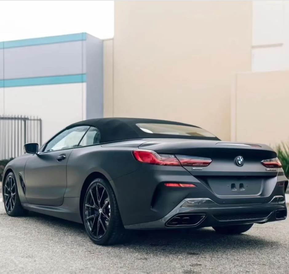 Super Matte Deep Black Car Vinyl Wrap review Christian Valentino 03