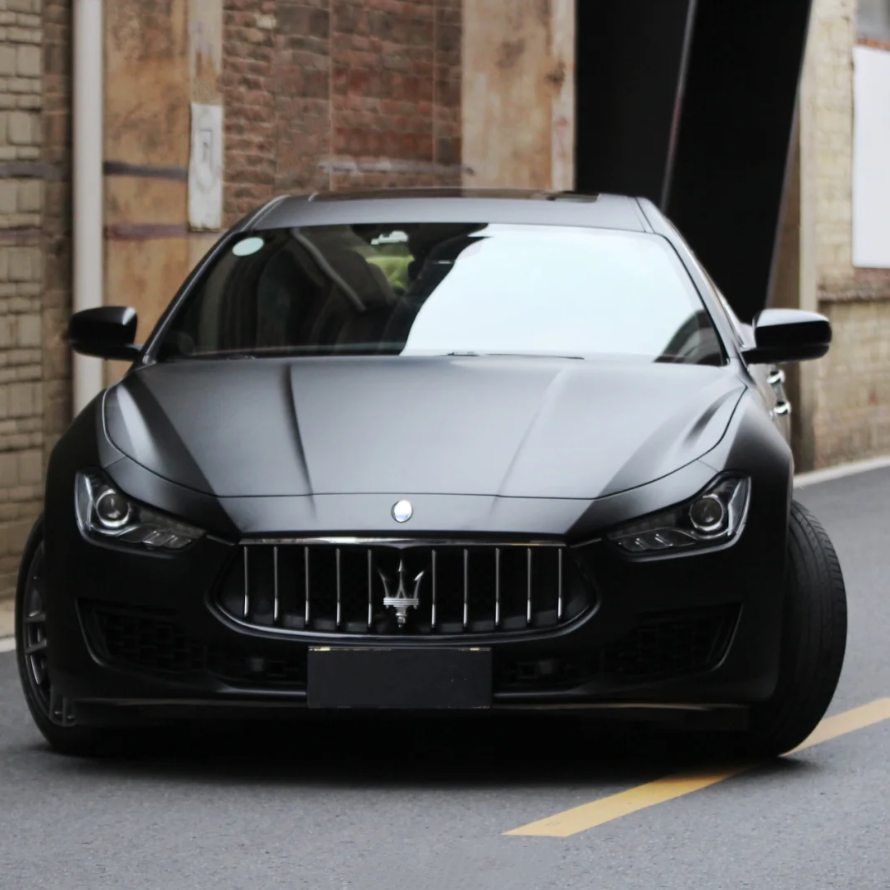 Super Matte Deep Black Car Vinyl Wrap review Jonathan 01