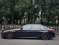 PET Gloss Shifting Red to Black Car Vinyl Wrap review 1