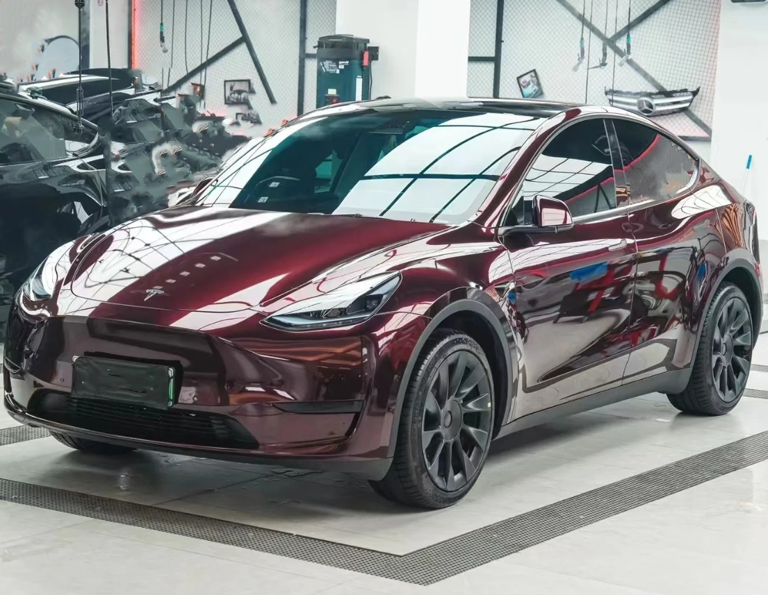 Gloss Metallic Black Rose Car Vinyl Wrap review 0