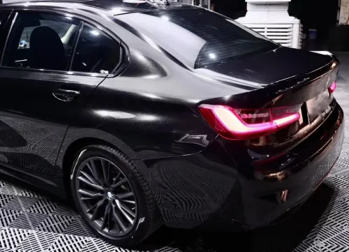 Gloss Metallic Black Car Vinyl Wrap review 