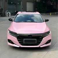Matte Pure Metal Cherry Pink Car Vinyl Wrap review 2