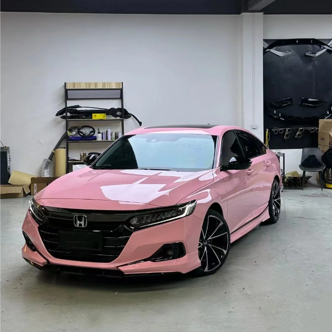 Gloss Rouge Pink Car Vinyl Wrap review 0