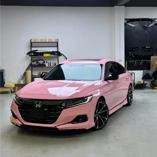 Gloss Rouge Pink Car Vinyl Wrap review 