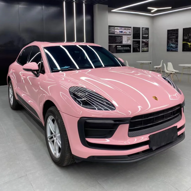 Gloss Rouge Pink Car Vinyl Wrap review GYORGY B.