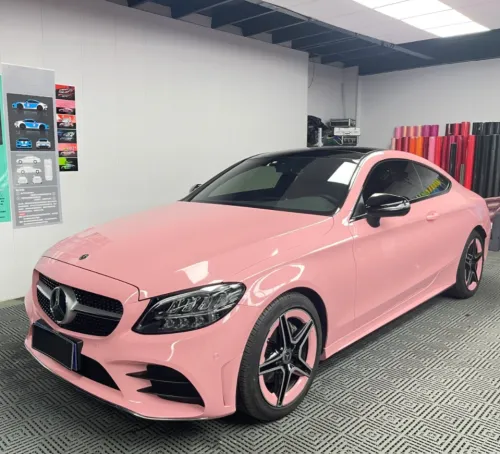 Gloss Rouge Pink Car Vinyl Wrap review 