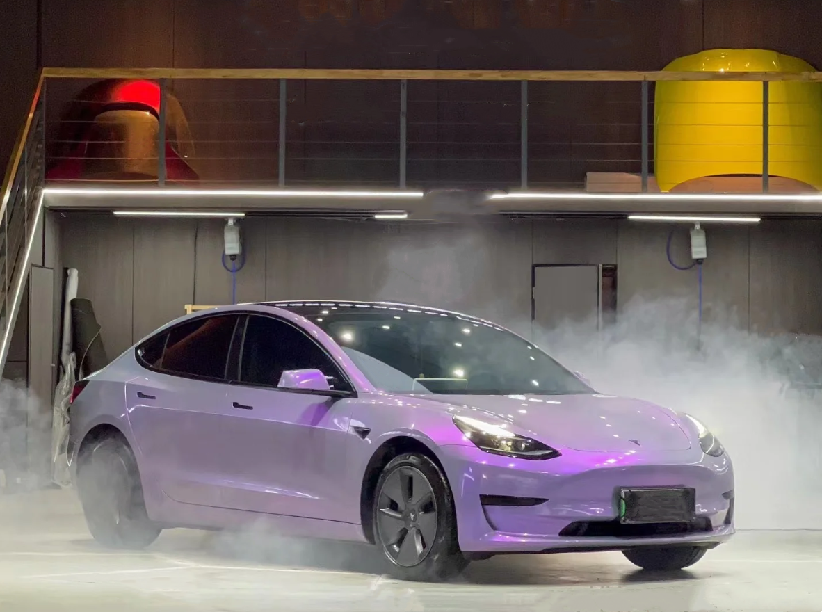 Candy Metallic Gray Purple Car Vinyl Wrap review iamnat