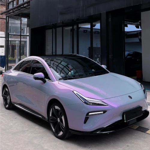 Candy Metallic Gray Purple Car Vinyl Wrap review 