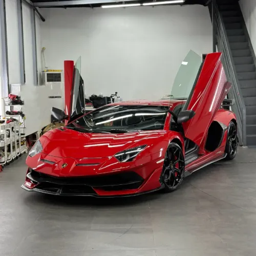 Super Gloss Ferrari Red Car Vinyl Wrap review 