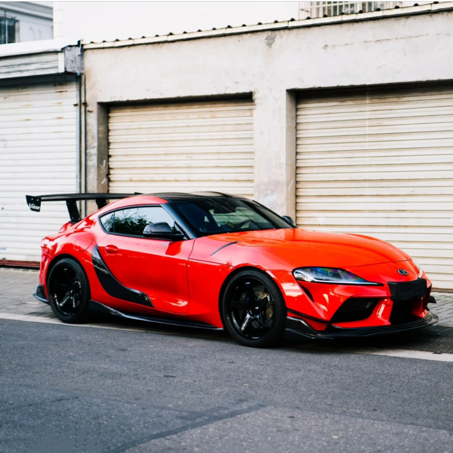 Super Gloss Ferrari Red Car Vinyl Wrap review PJP 02