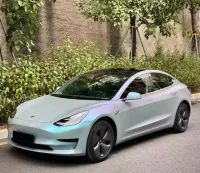 Matte Diamond Gray Blue Car Vinyl Wrap review 2