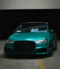 Super Gloss Pine Green Car Vinyl Wrap review 3