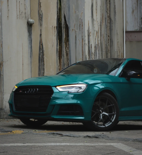 Super Gloss Pine Green Car Vinyl Wrap review TJ Michel 03