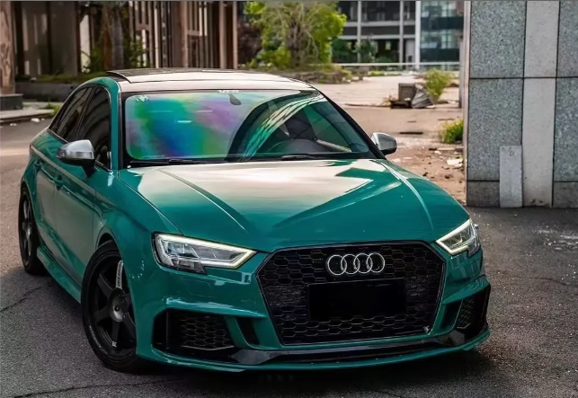 Super Gloss Pine Green Car Vinyl Wrap review 0