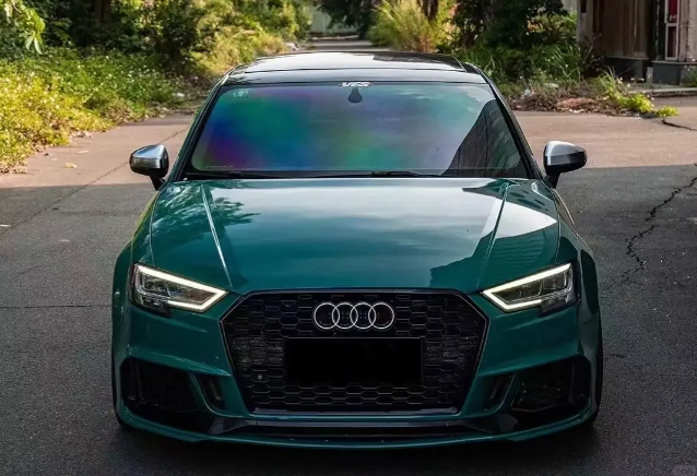 Super Gloss Pine Green Car Vinyl Wrap review 1