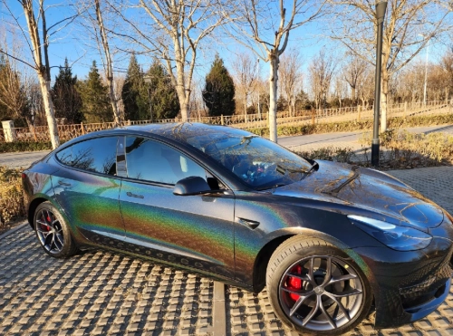 Glossy Laser Black Car Vinyl Wrap review 