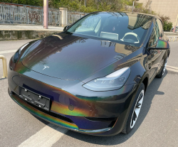 Glossy Laser Black Car Vinyl Wrap review CJP