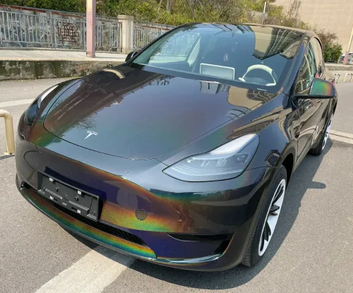 Glossy Laser Black Car Vinyl Wrap review 