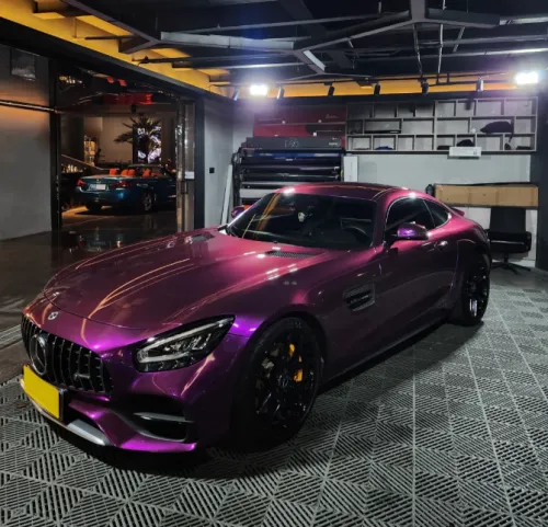 Gloss Metallic Grape Purple Car Vinyl Wrap review 