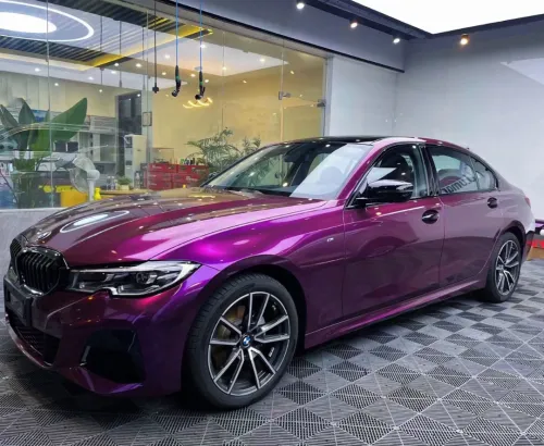  Gloss Metallic Grape Purple Car Vinyl Wrap review 