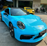 Super Gloss Sky Blue Car Vinyl Wrap review 1