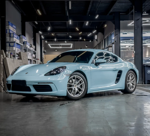 Super Gloss Glacier Blue Car Vinyl Wrap review 