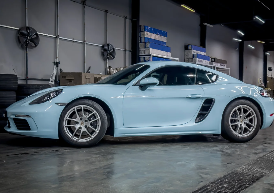 Super Gloss Glacier Blue Car Vinyl Wrap review Jason E. Bailey 02