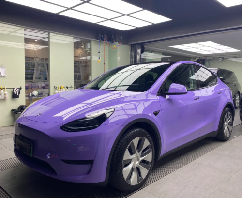 Super Gloss Lavender Purple Car Vinyl Wrap review 