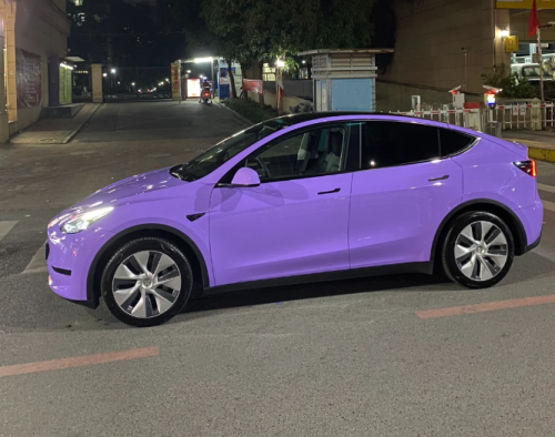 Super Gloss Lavender Purple Car Vinyl Wrap review 