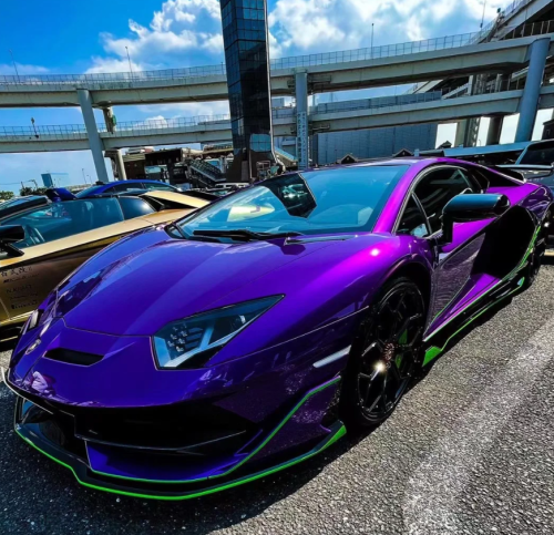 Gloss Metallic Plum Explosion Purple Car Vinyl Wrap review 